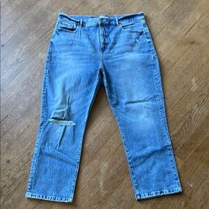 LOFT Blue Straight Jeans Classic Style